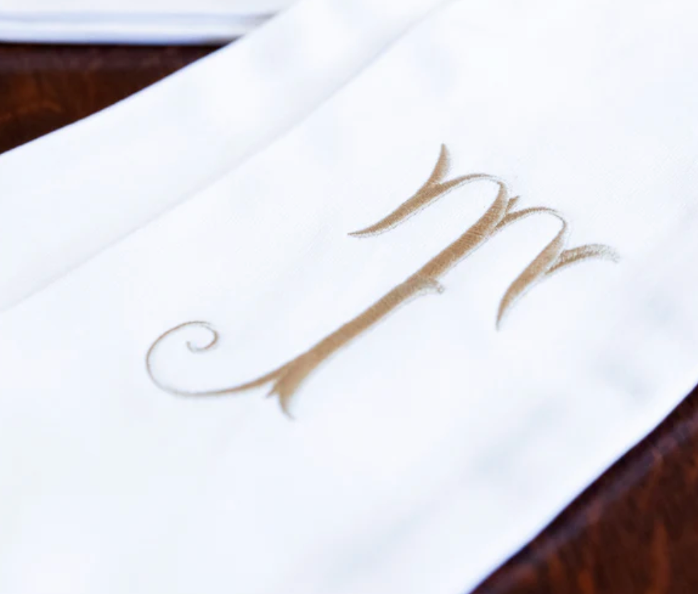 Ivory Wreath Sash