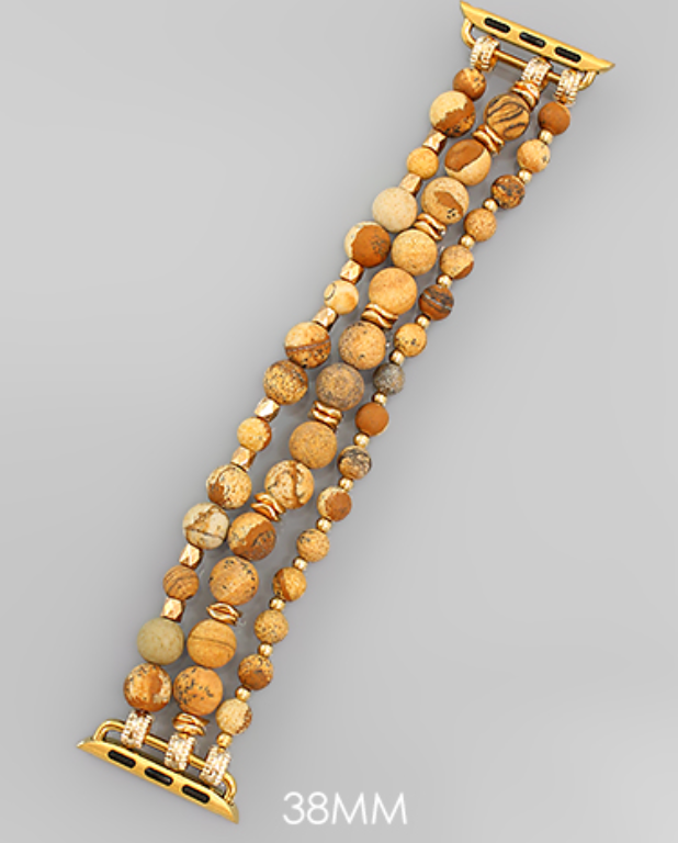 Stone and Bead I-Watch Band