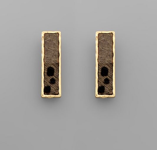 Hide Bar Earrings