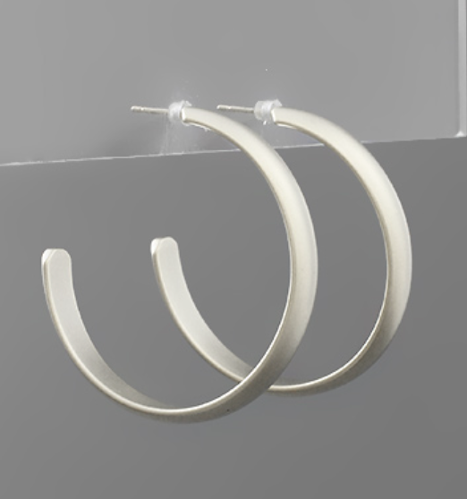 Convex Hoop Earrings