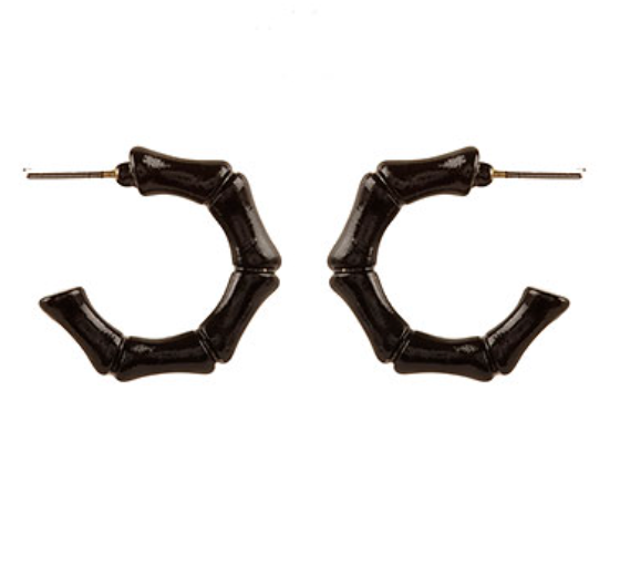 Bamboo Small Hoop Earrings