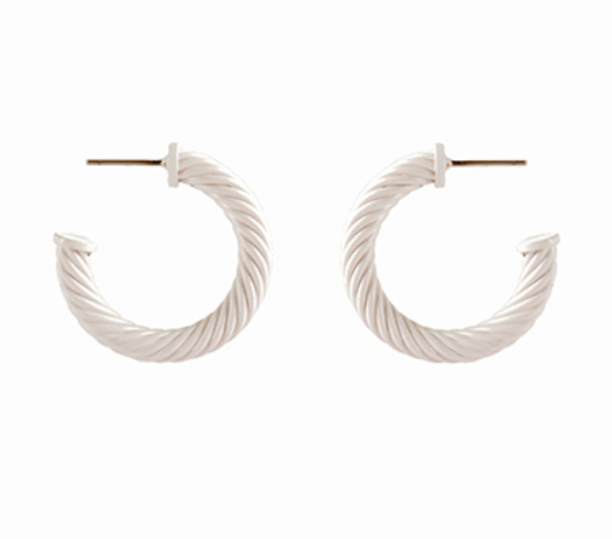 Twisted Metal Hoop Earrings