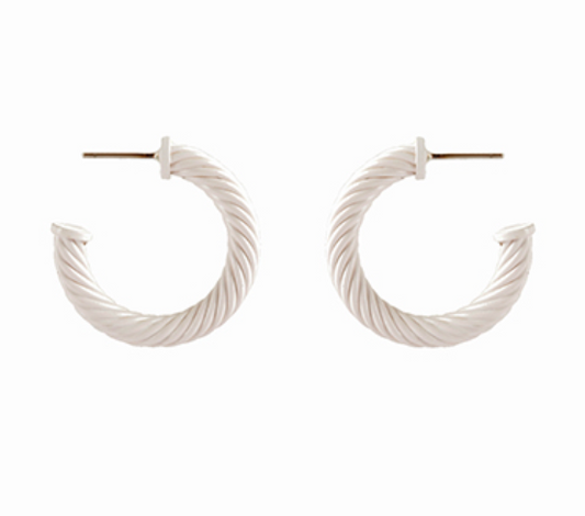 Twisted Metal Hoop Earrings