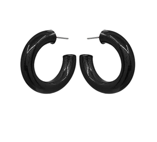Metallic Coated Hoop Earrings