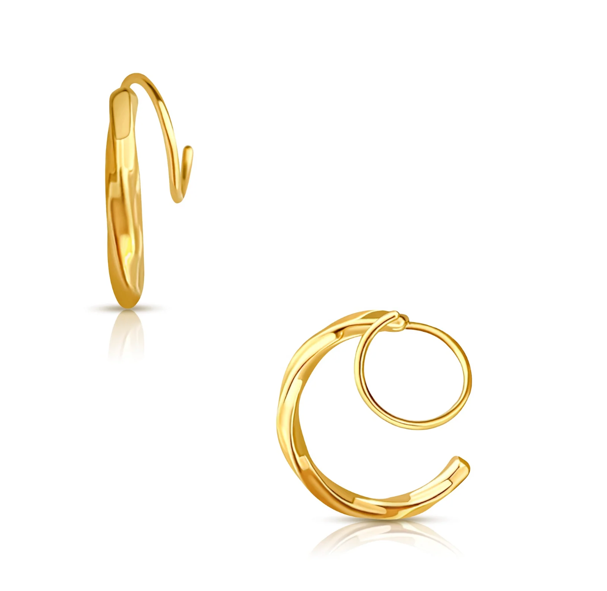 Jana Spiral Twist Earrings