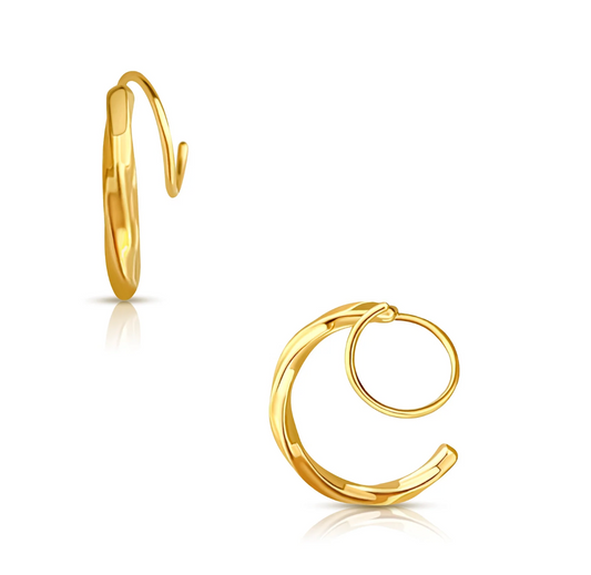 Jana Spiral Twist Earrings