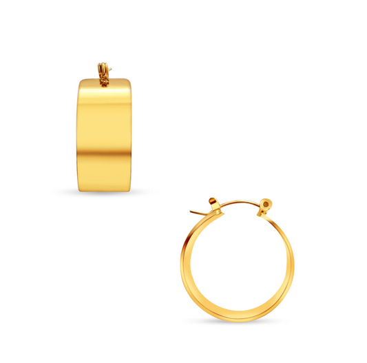 Lia Wide Hoop Earrings