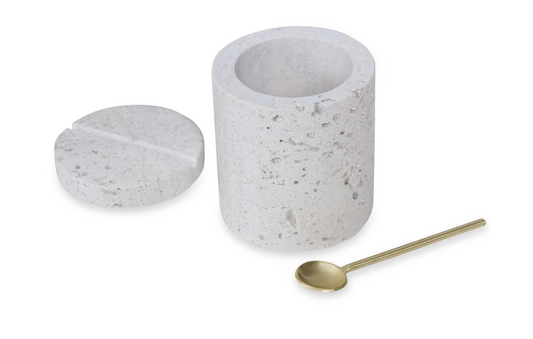 Travertine Salt Cellar