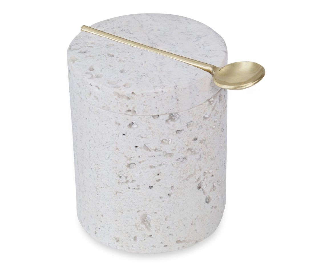 Travertine Salt Cellar