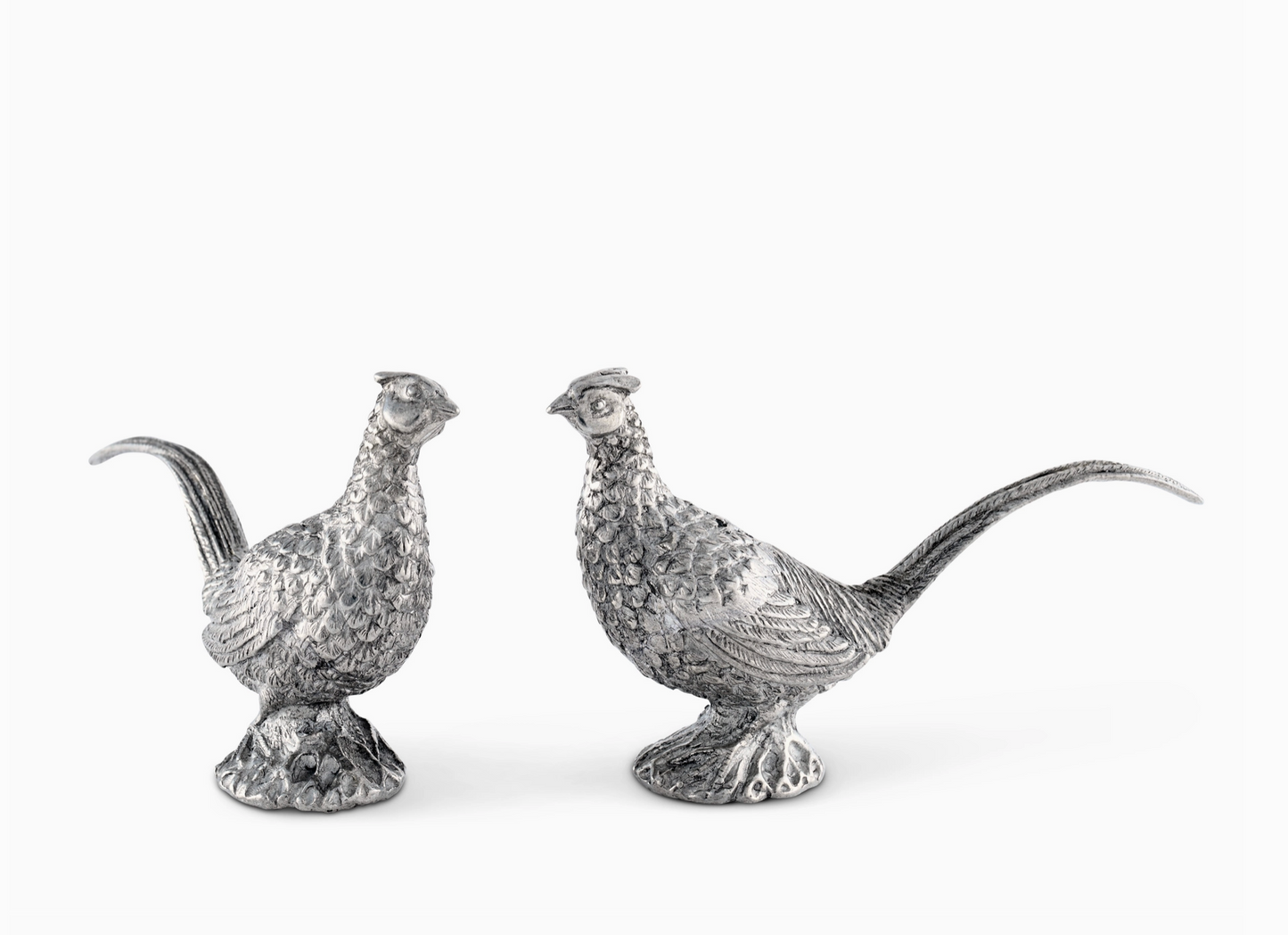 Pewter Pheasants Salt & Pepper Set