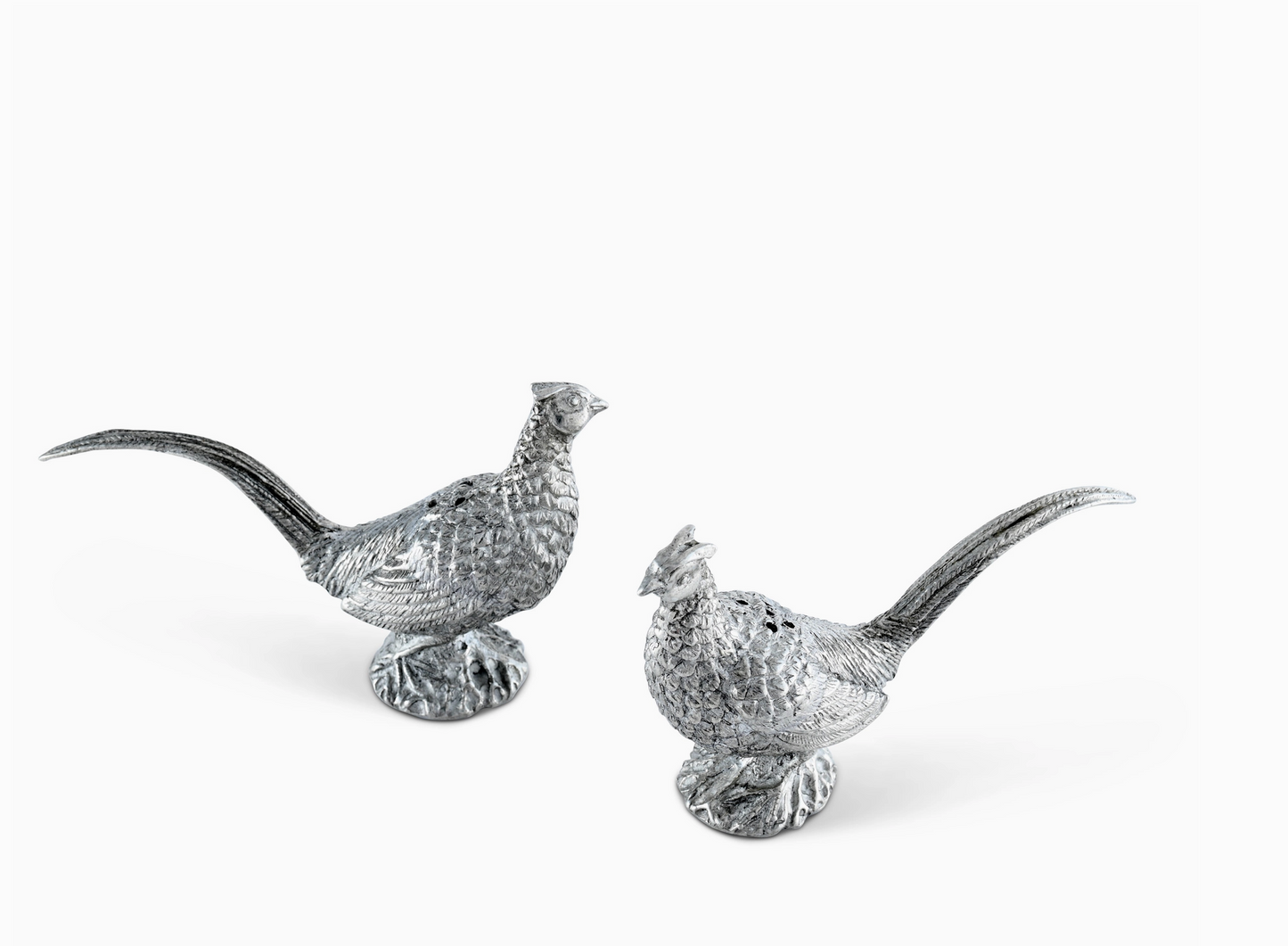 Pewter Pheasants Salt & Pepper Set