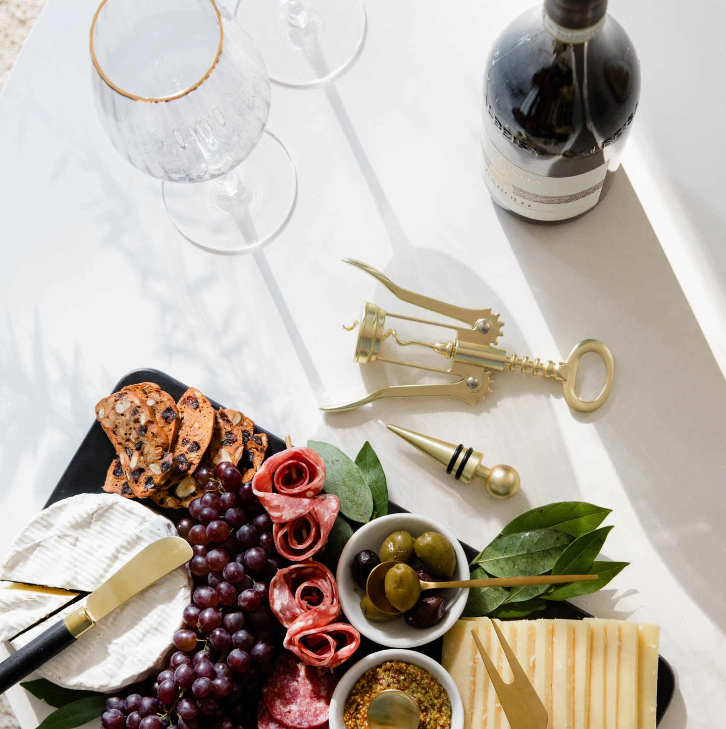 Gold Corkscrew Winged Wine Opener