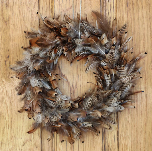 Pheasant Feather Wreath