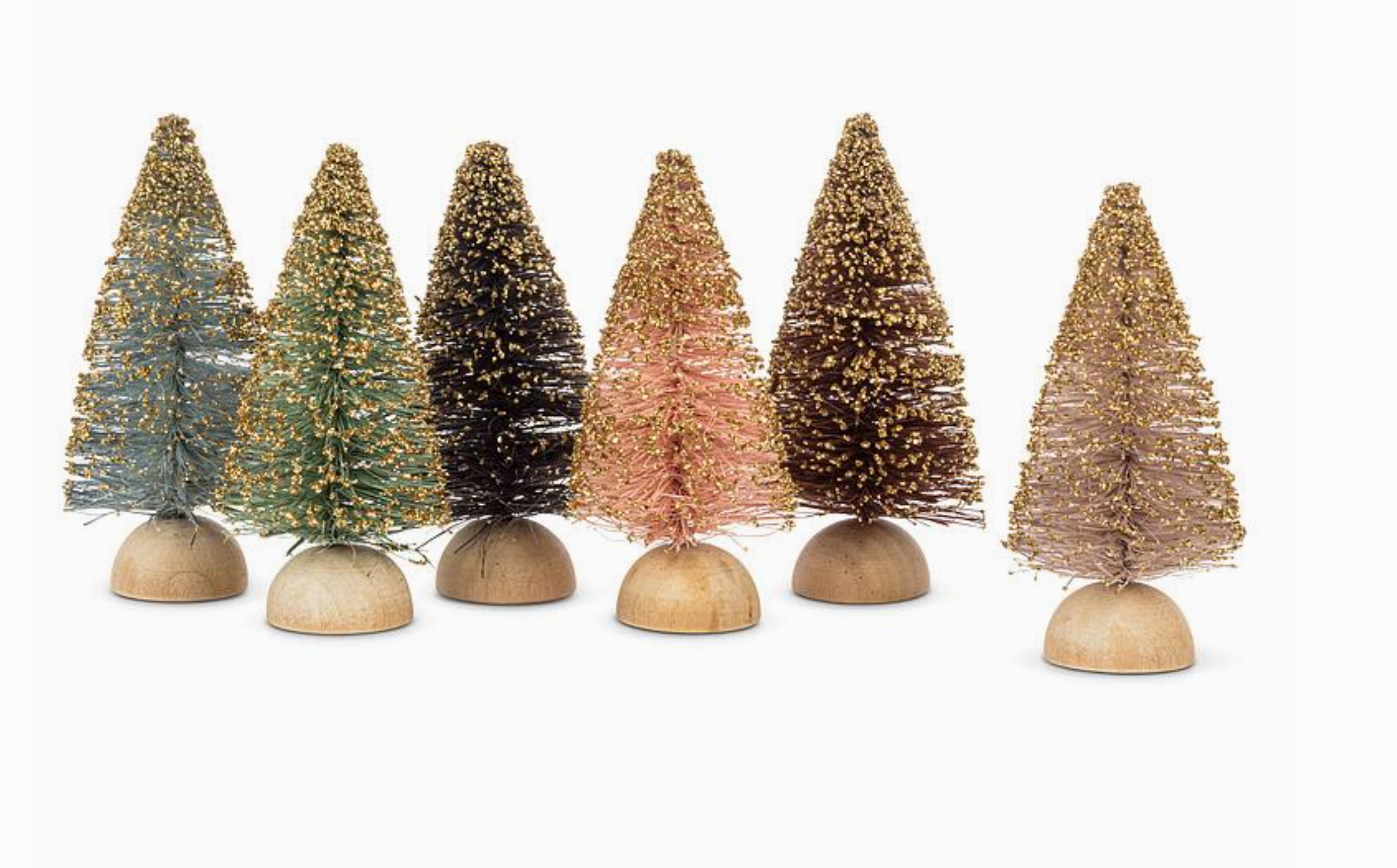 Mini Brush Tree with Glitter