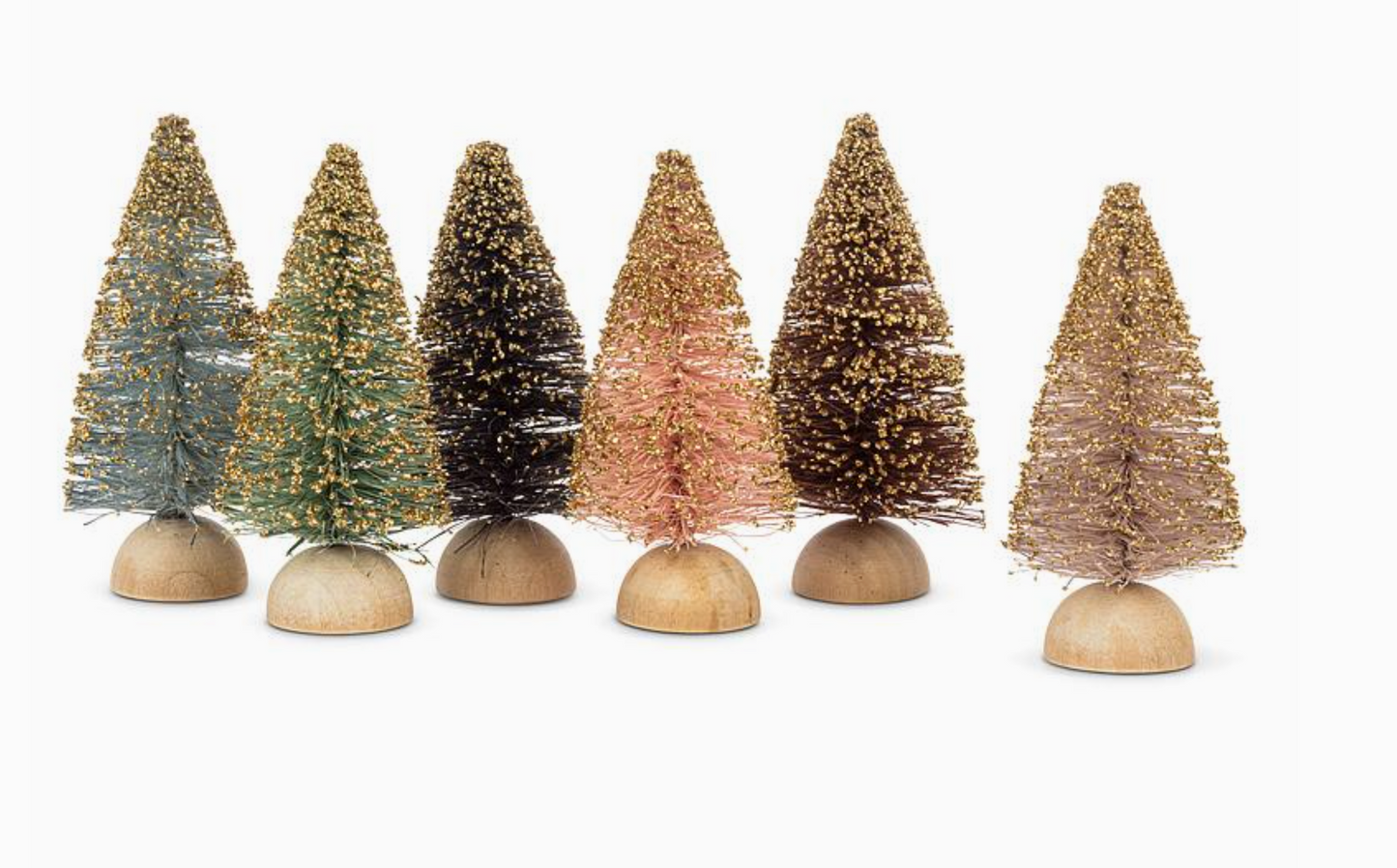 Mini Brush Tree with Glitter