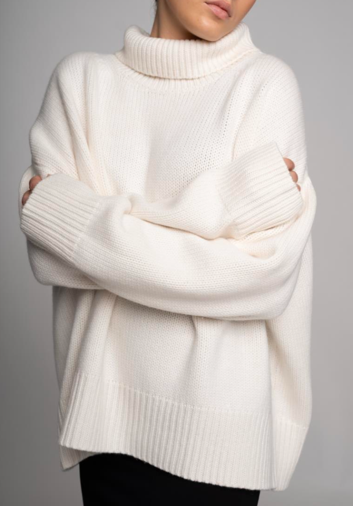 The London High Neck Cashmere Sweater