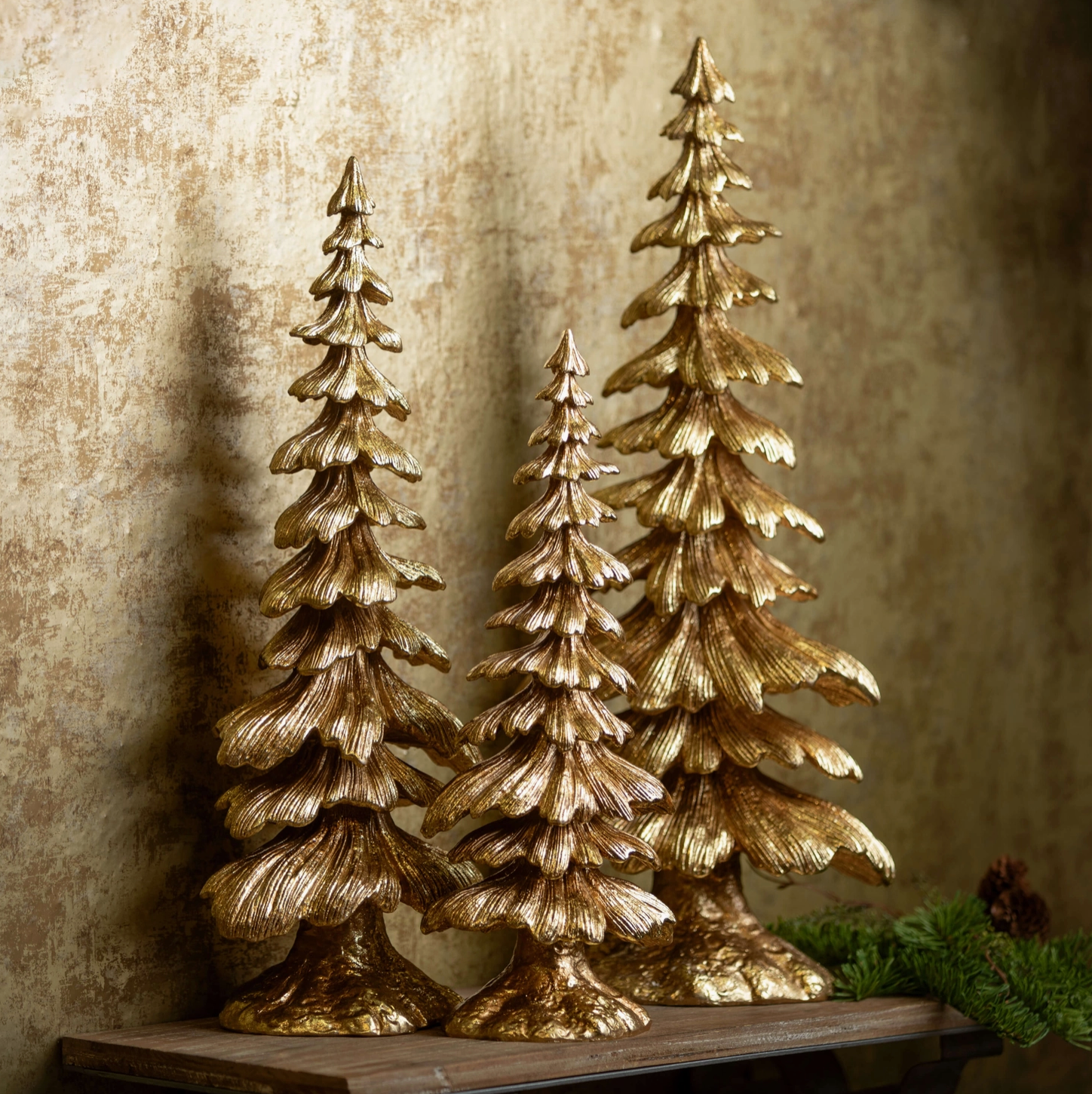Ornate Gold Tabletop Trees