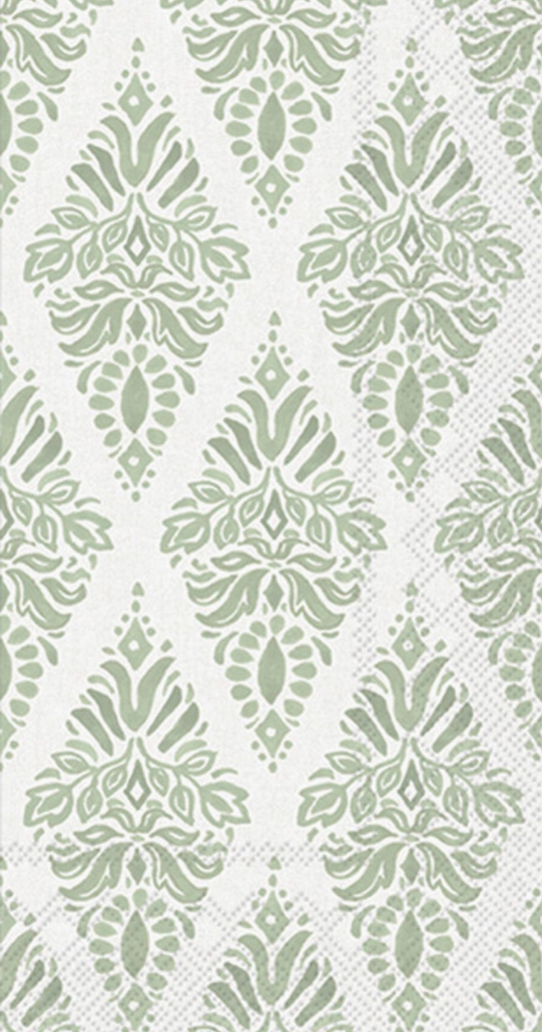 Soft Petals Green Paper Guest Towels