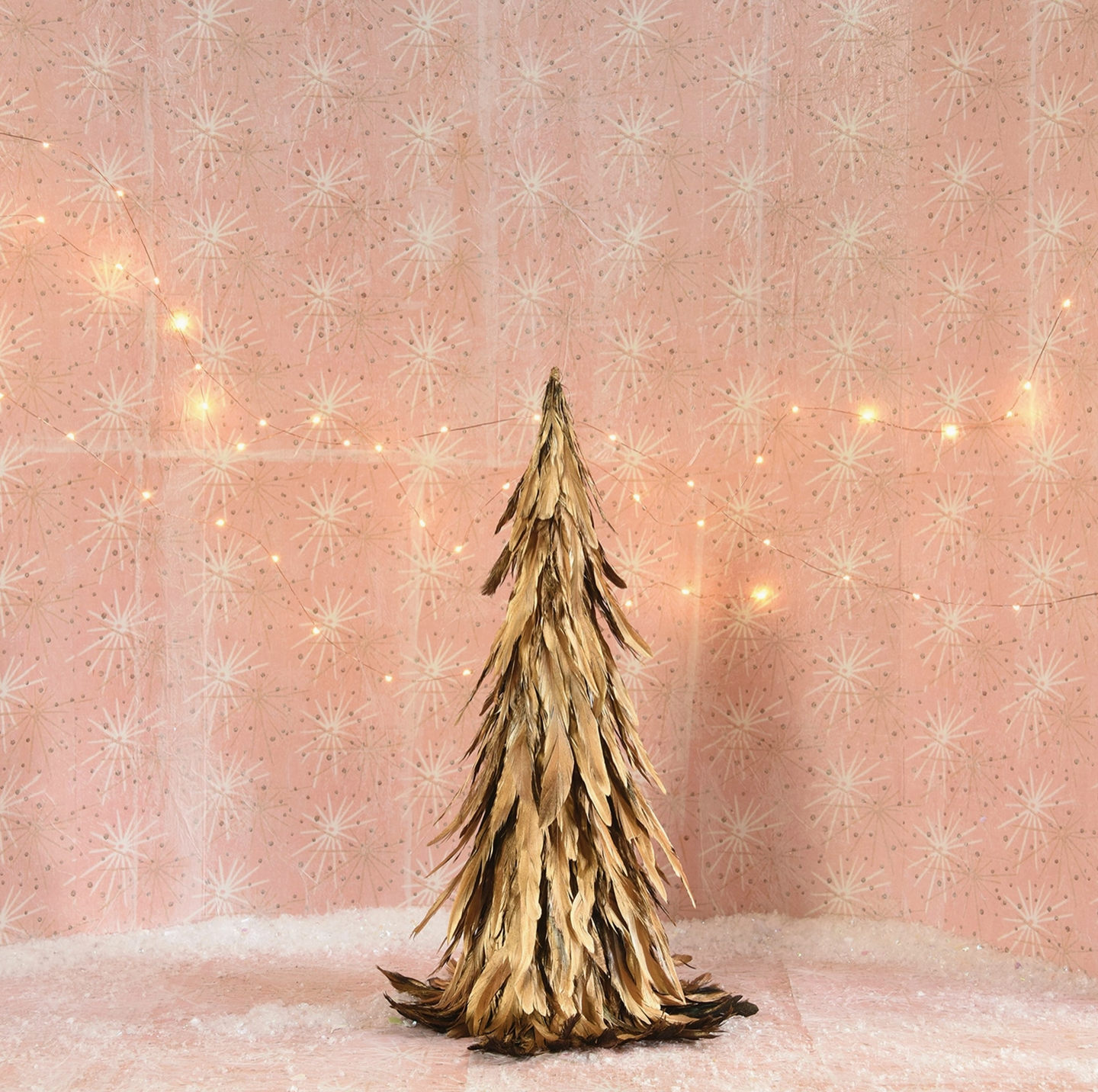 Gold Luster Feather Tree