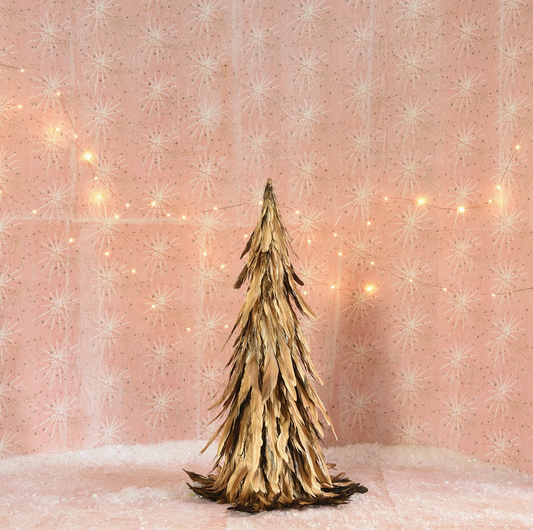 Gold Luster Feather Tree