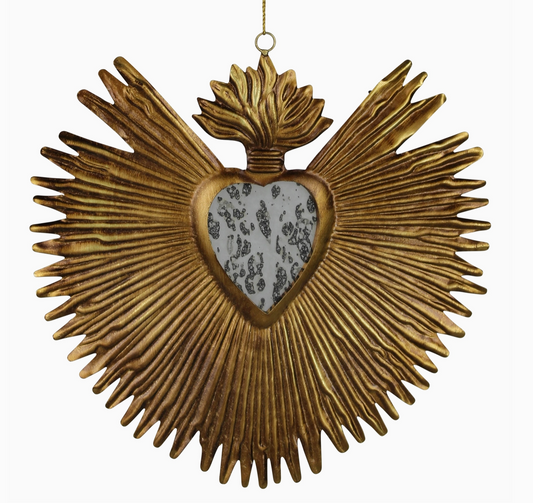 Milagro Heart Mirror Ornament