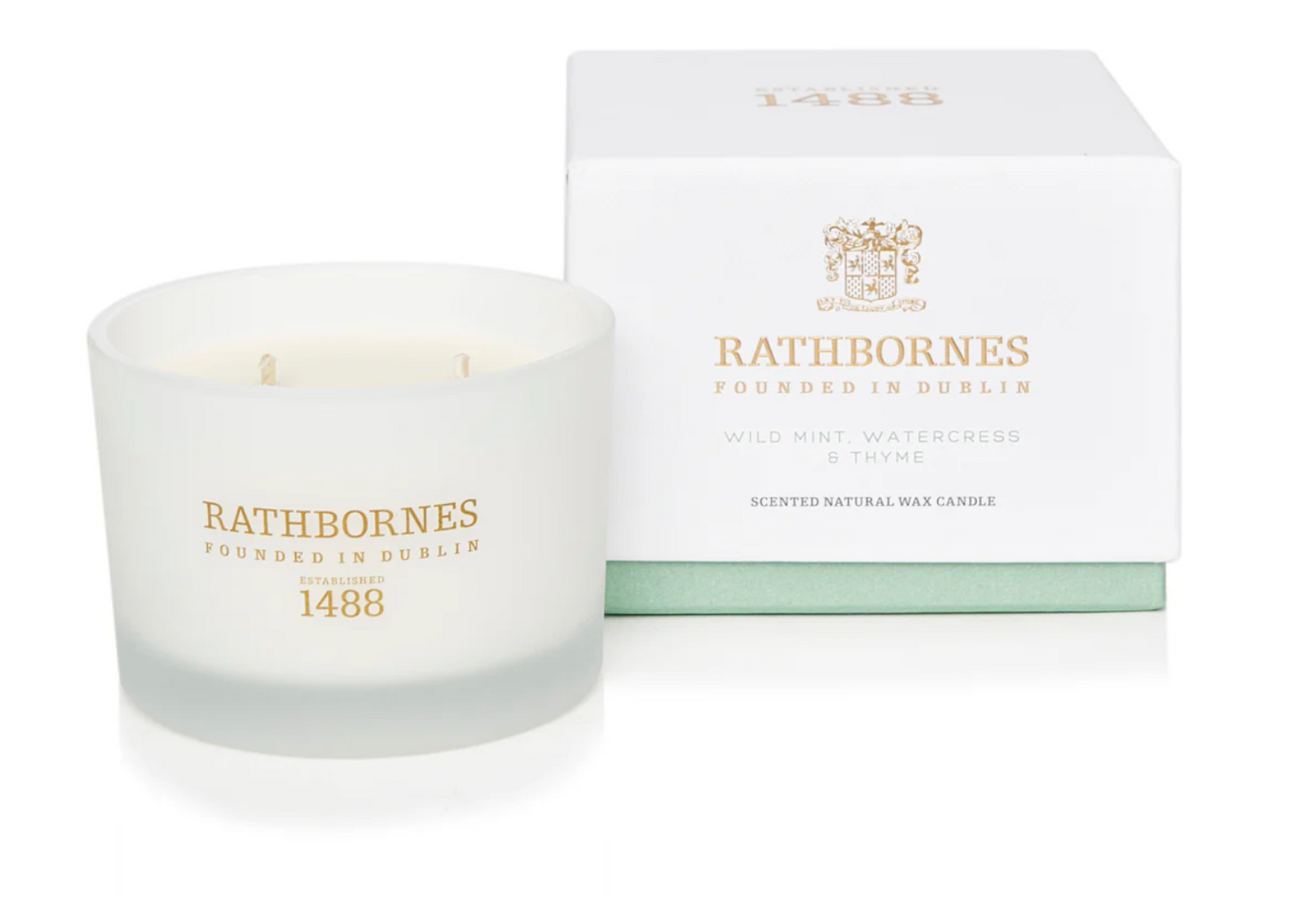 Wild Mint, Watercress & Thyme Scented Luxury Candle