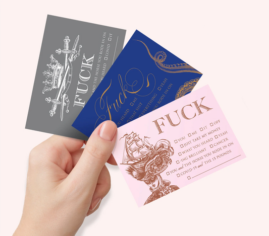 Trio of Fuck Calling Cards