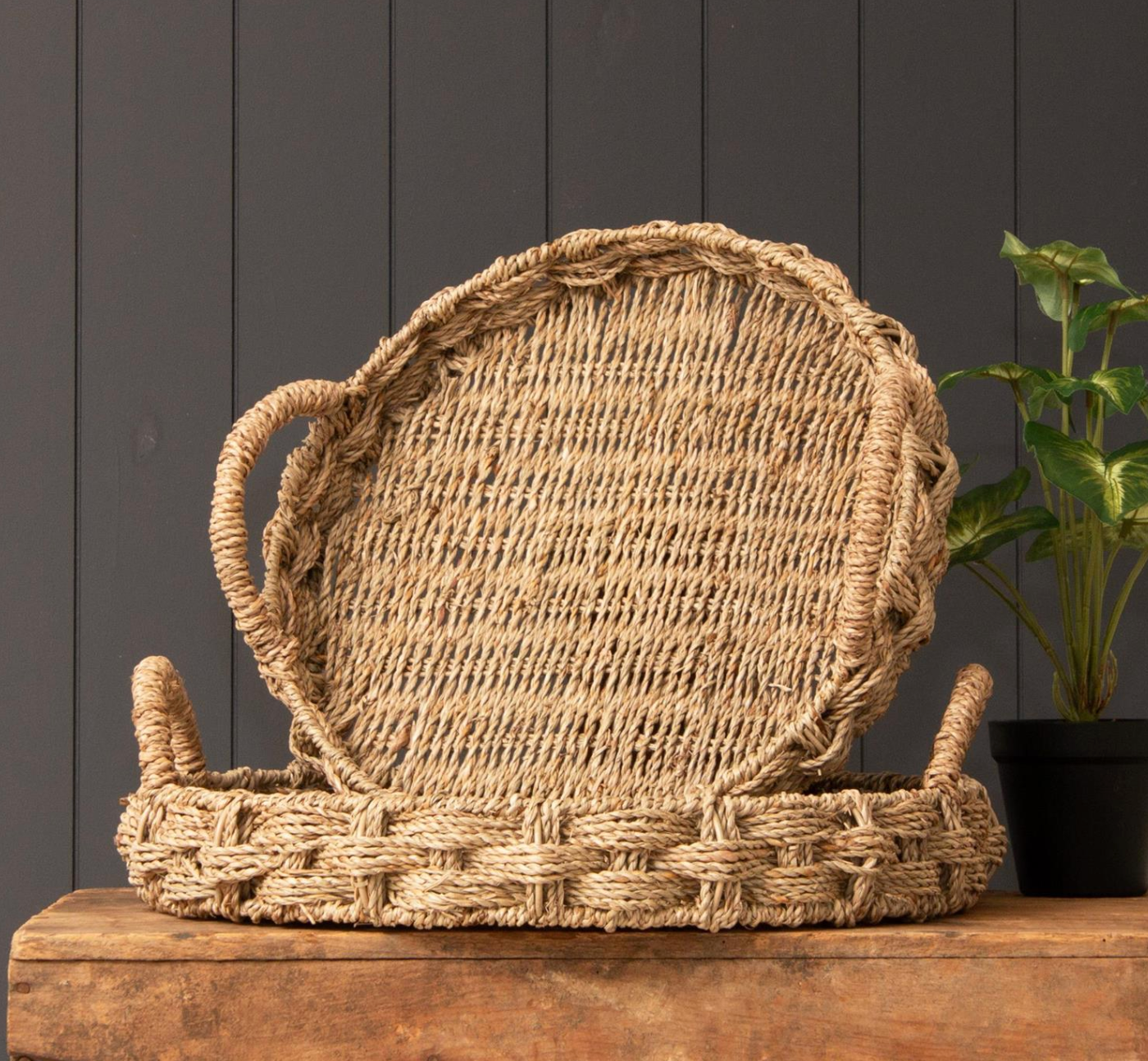 Handmade Braided Seagrass Tray