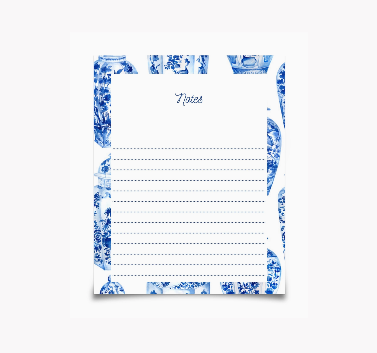 Ginger Jar Notepad