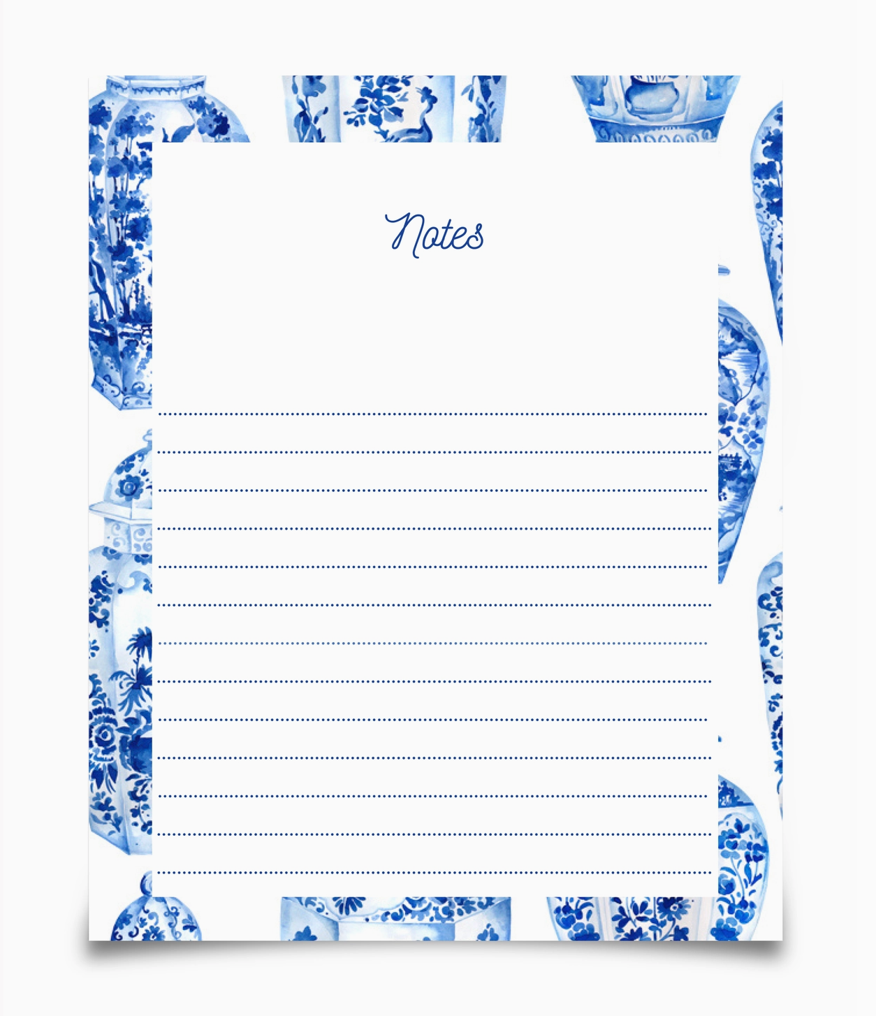 Ginger Jar Notepad