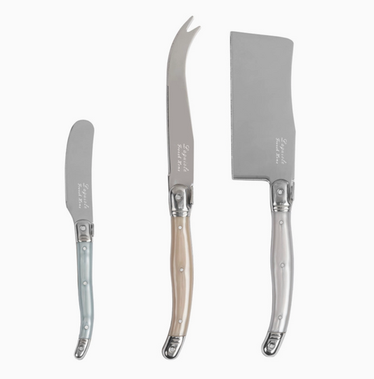 Mother of Pearl Laguiole Cheese Knife Set