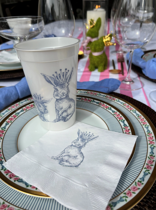 Royal Bunny Beverage Napkins