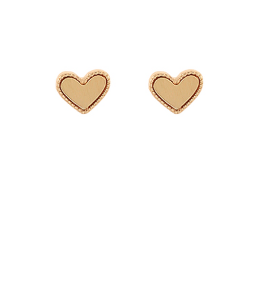 Metal Heart Studs