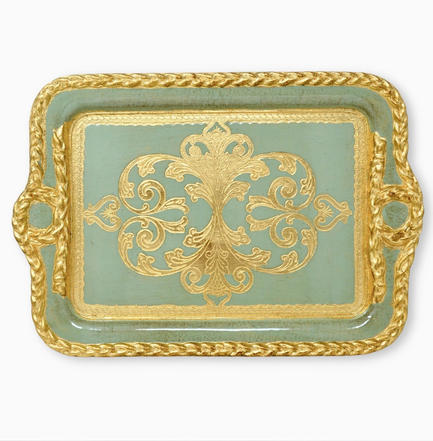 Florentine Carved Wood Tray