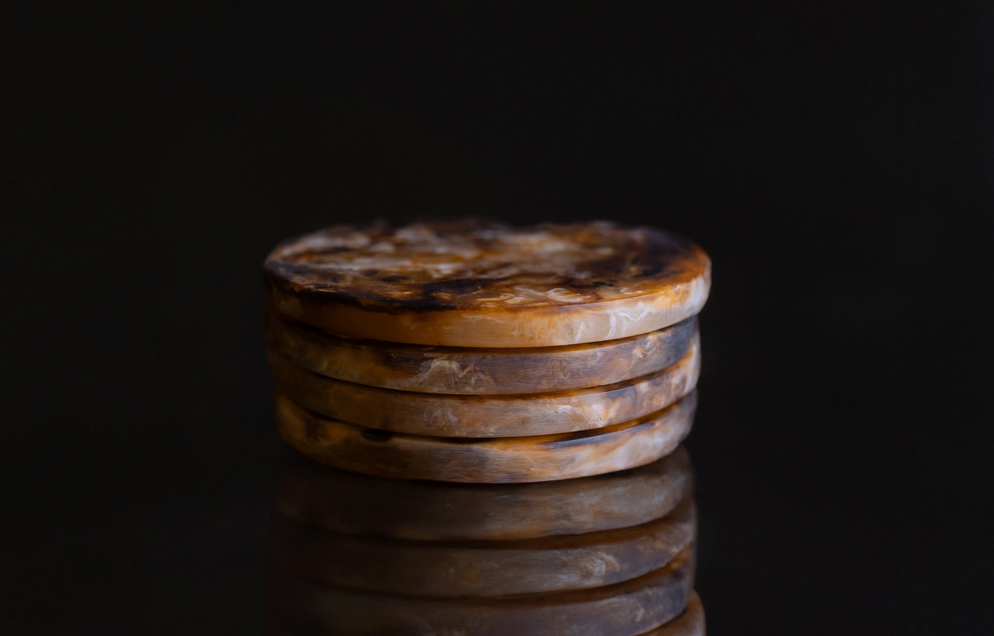 Tortoiseshell Round Coasters