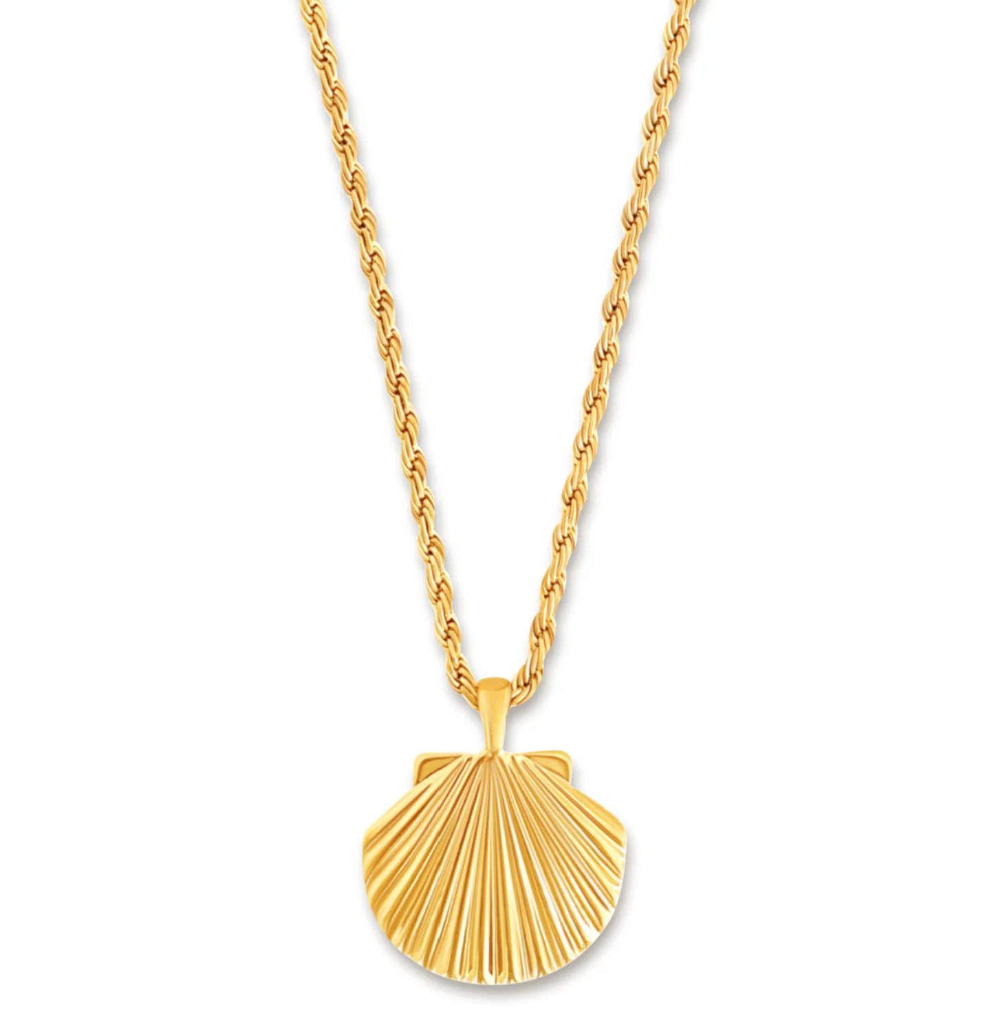 Natalia Oversized Shell Pendant Necklace