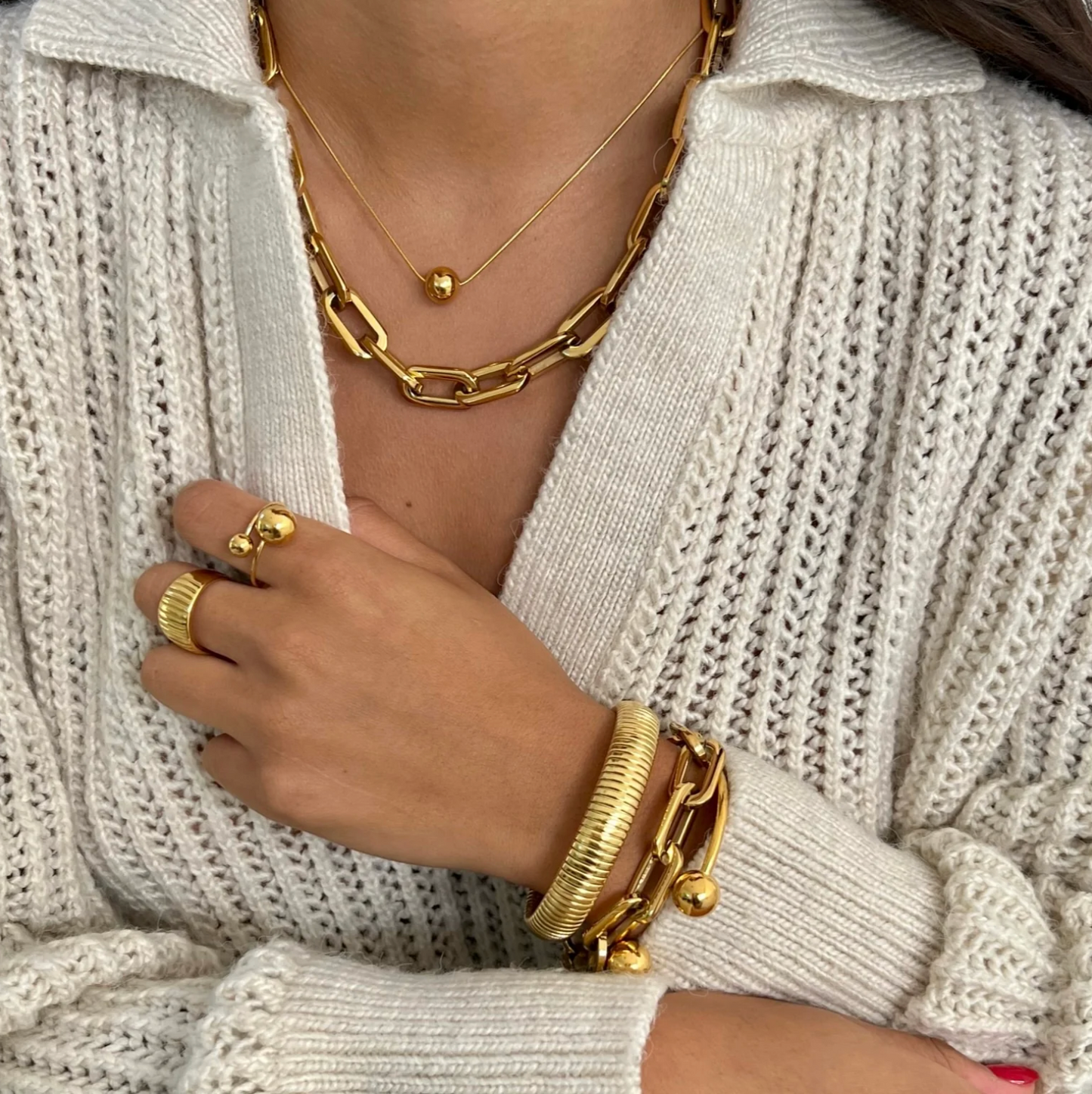 Gage Oversized Link Necklace