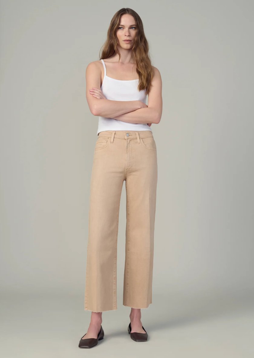 The Blake Cropped Wide Leg with Raw Hem