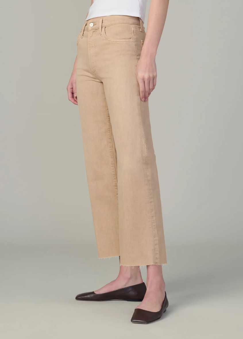 The Blake Cropped Wide Leg with Raw Hem