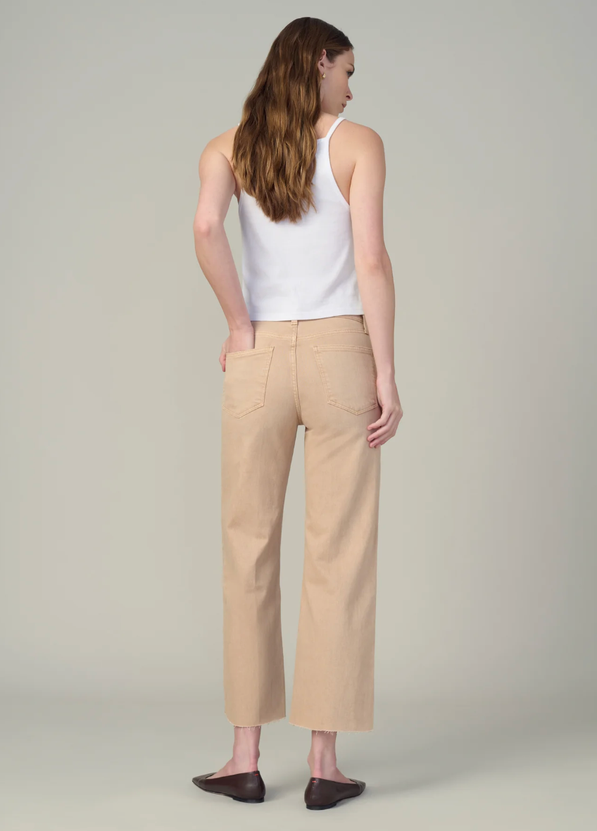 The Blake Cropped Wide Leg with Raw Hem