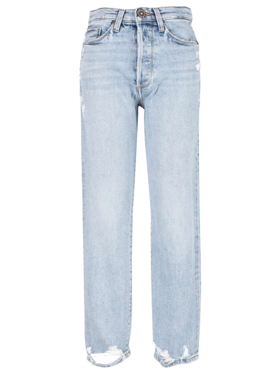 Olivier High Rise Long Straight Jeans