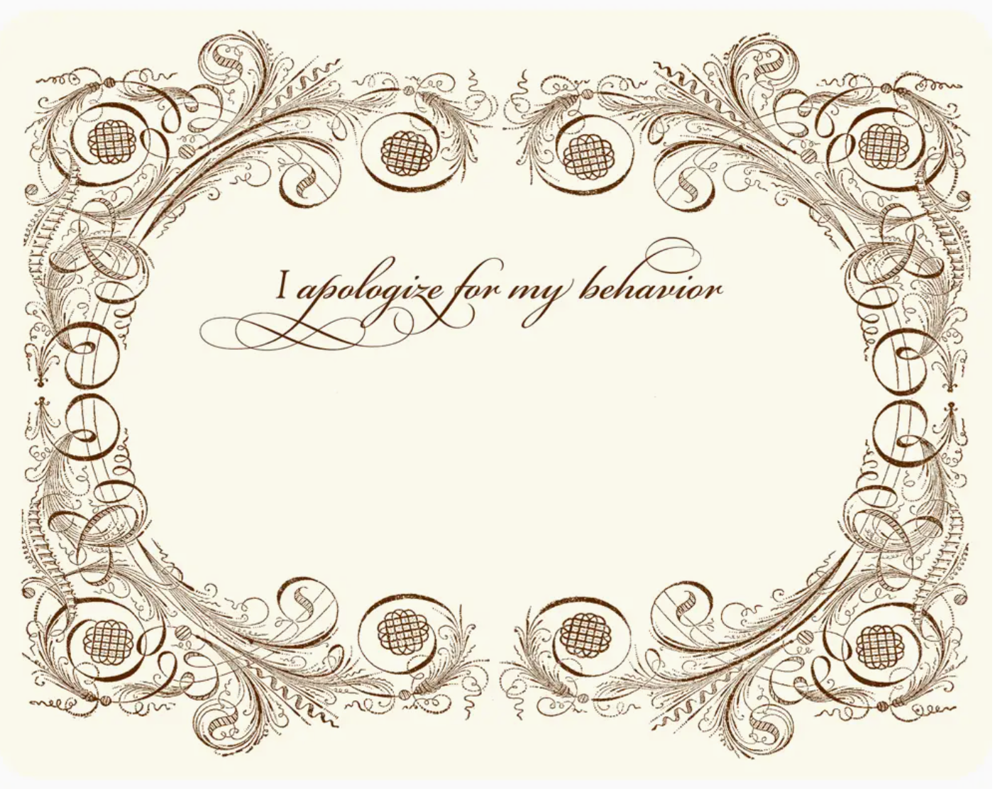 Apology Notes
