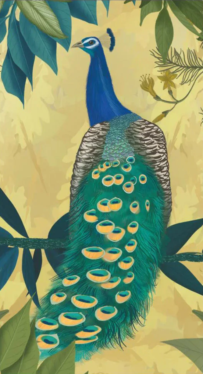 Gilded Peacock Guest Towel