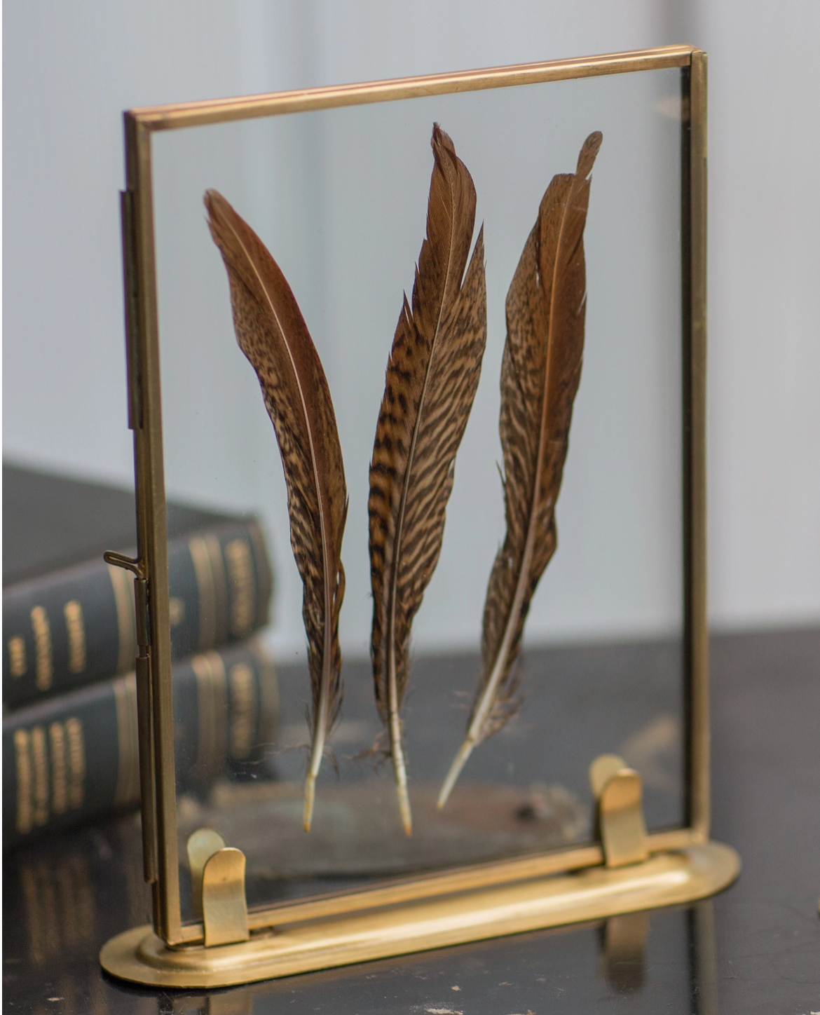 Solid Brass Frame with Stand
