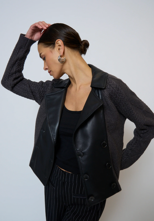 Milan Sweater Combo Trench Coat