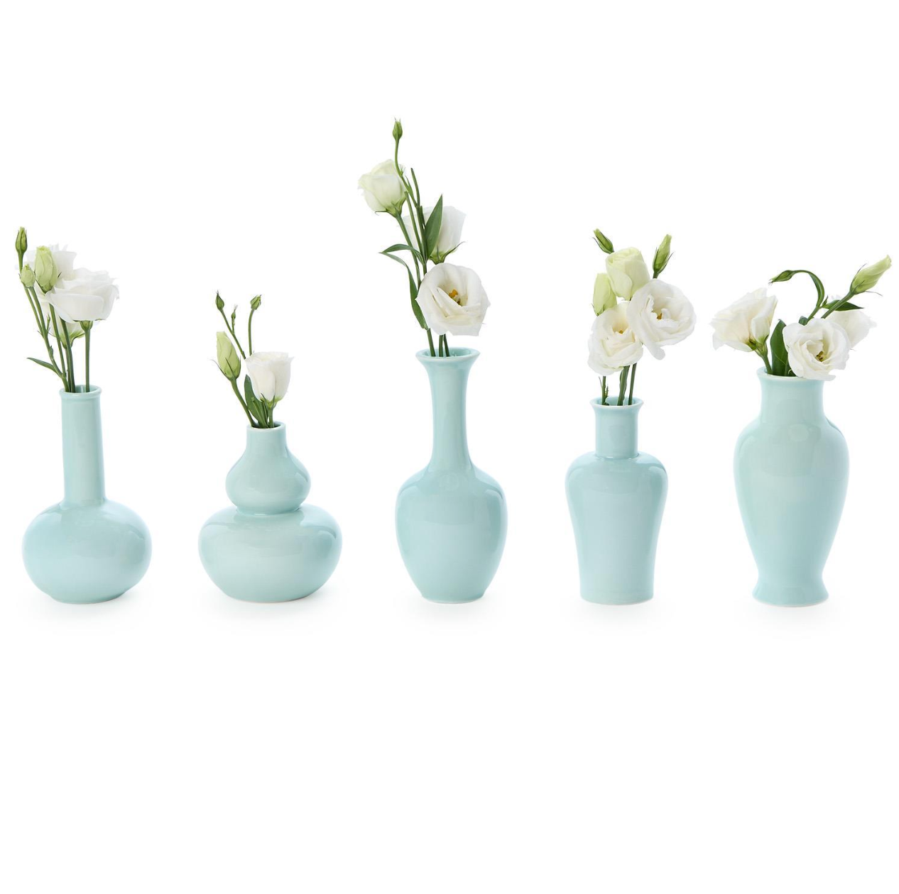 Aquamarine Porcelain Vases