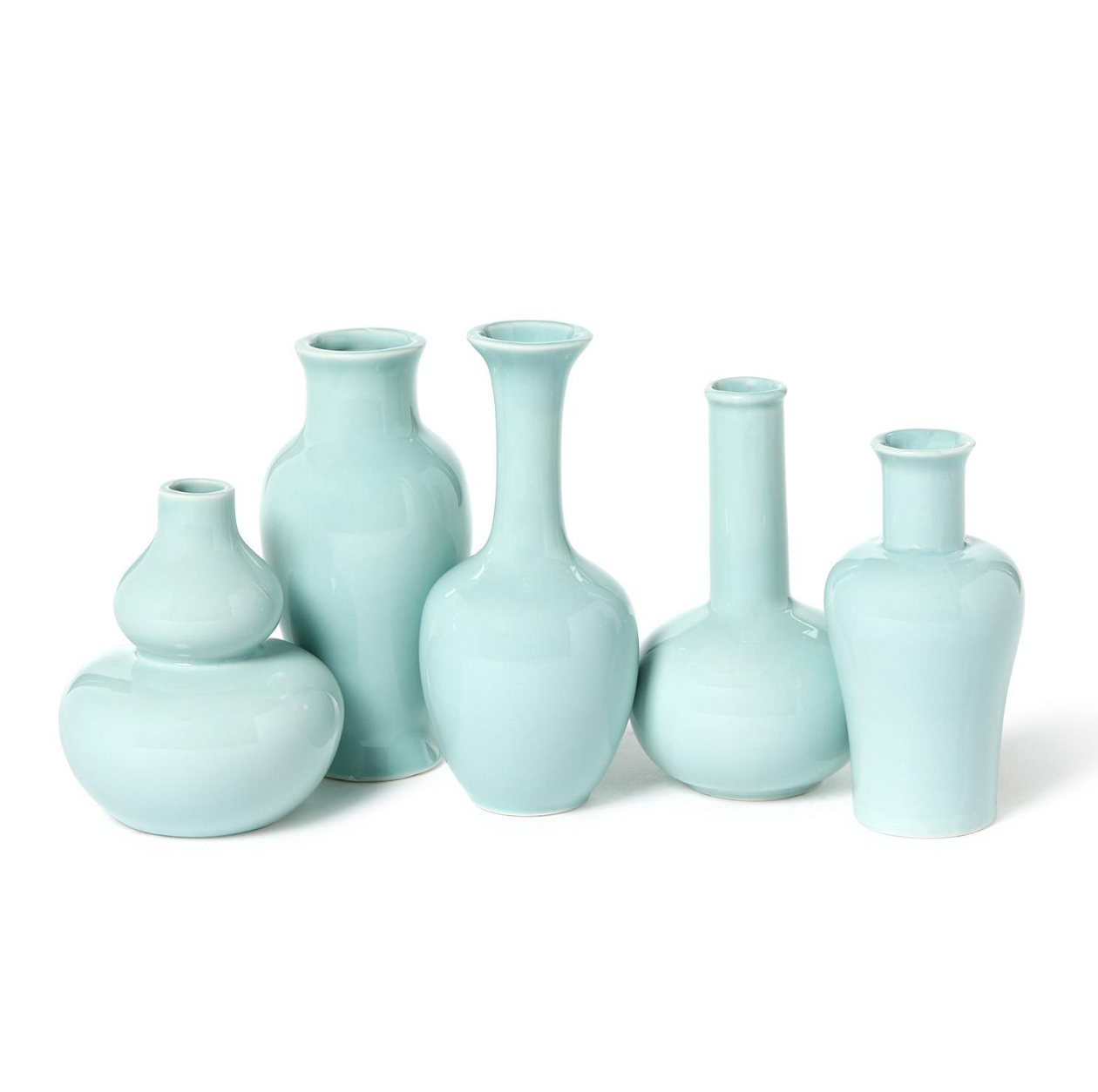 Aquamarine Porcelain Vases