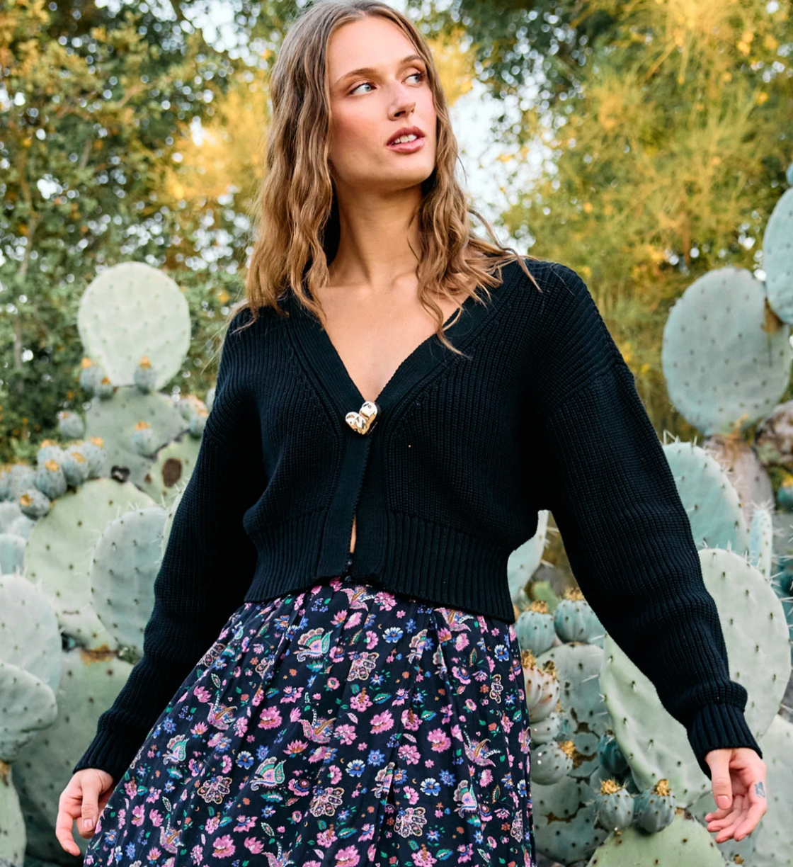 Heart Sweater Cardigan