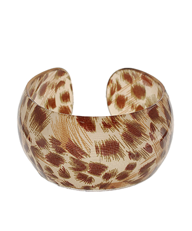 Patterned Acrylic Cuff Bracelet