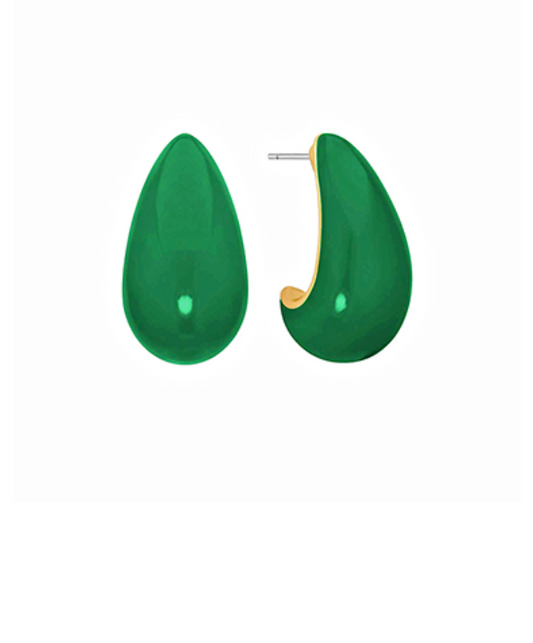 Puffy Teardrop Earrings